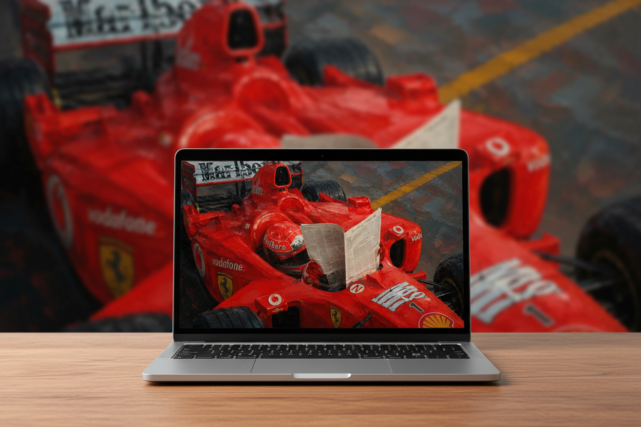 F1 paddock art lot