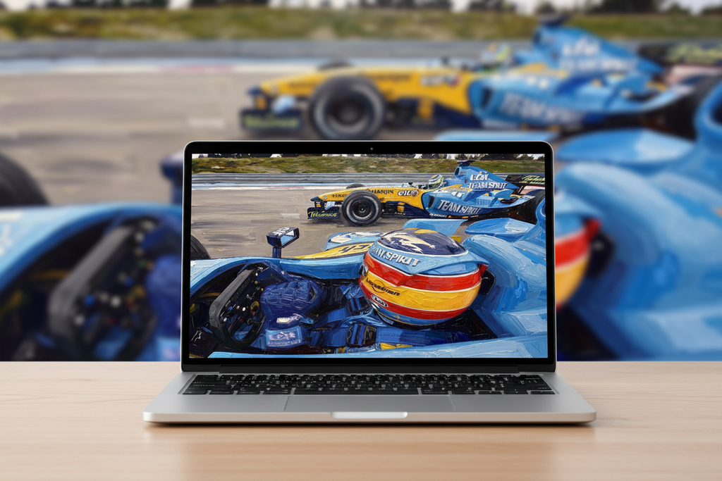 F1 paddock art lot