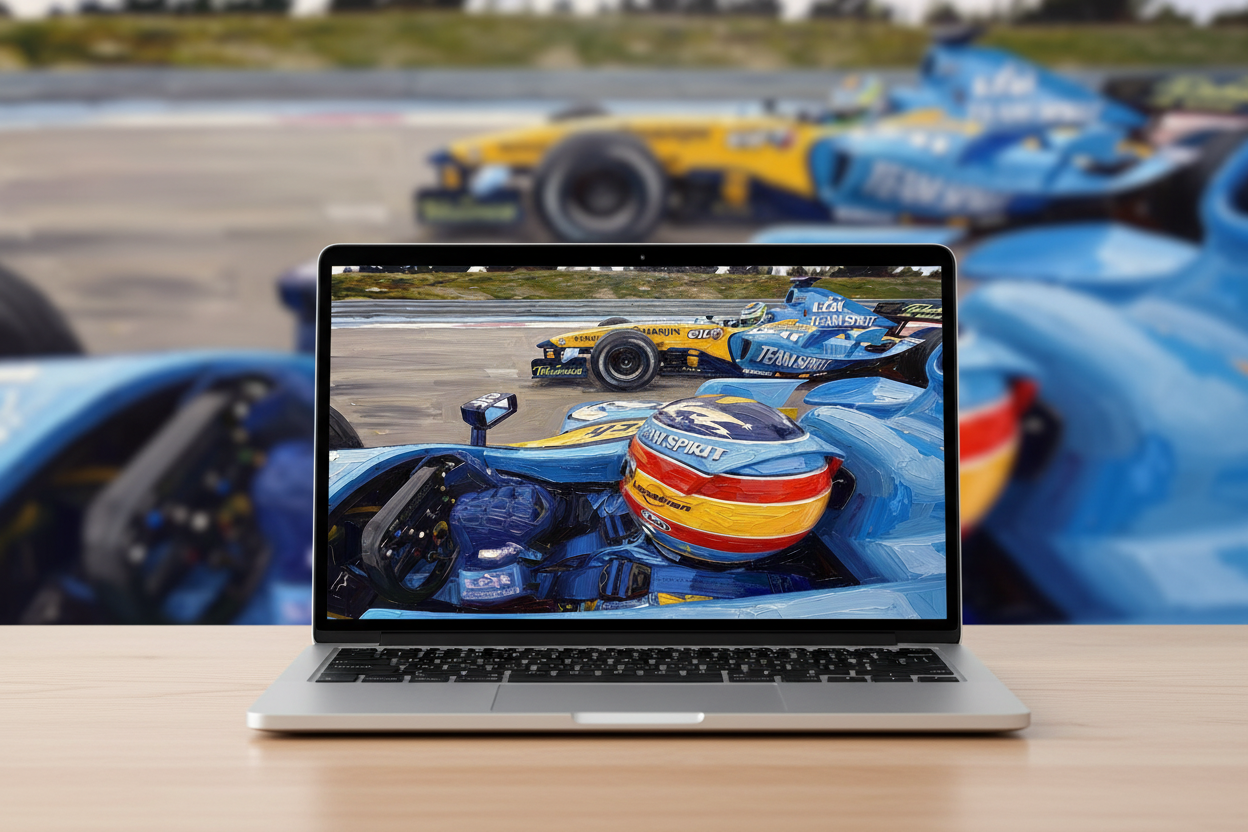 F1 paddock art lot